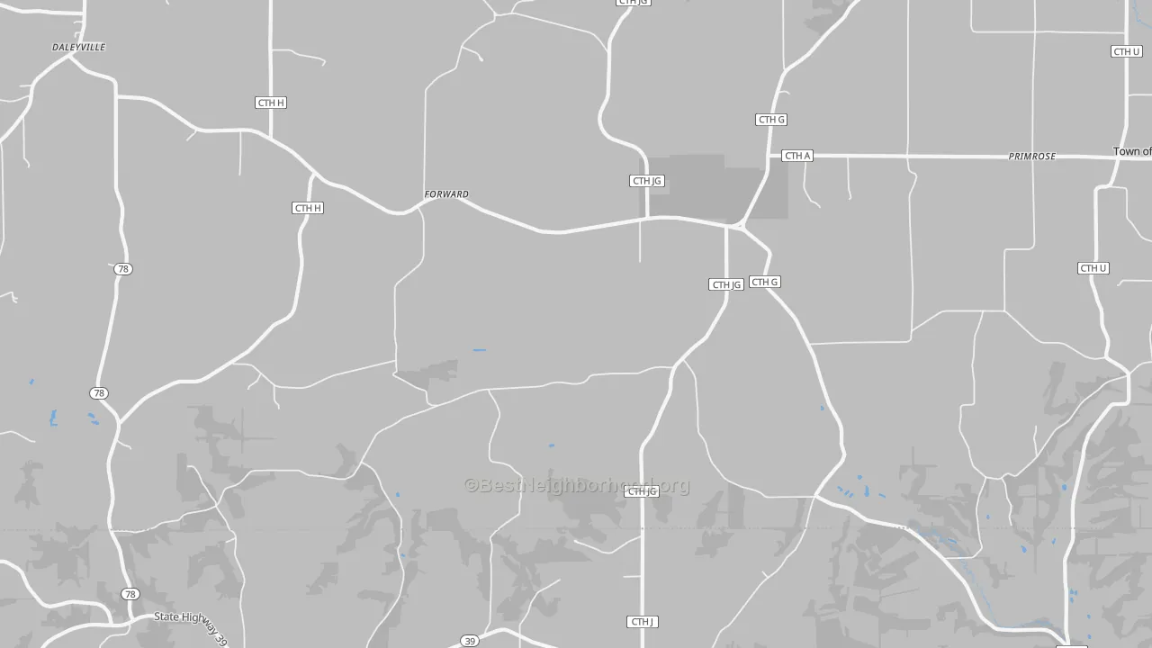 Transit Grade map of Forward, WI