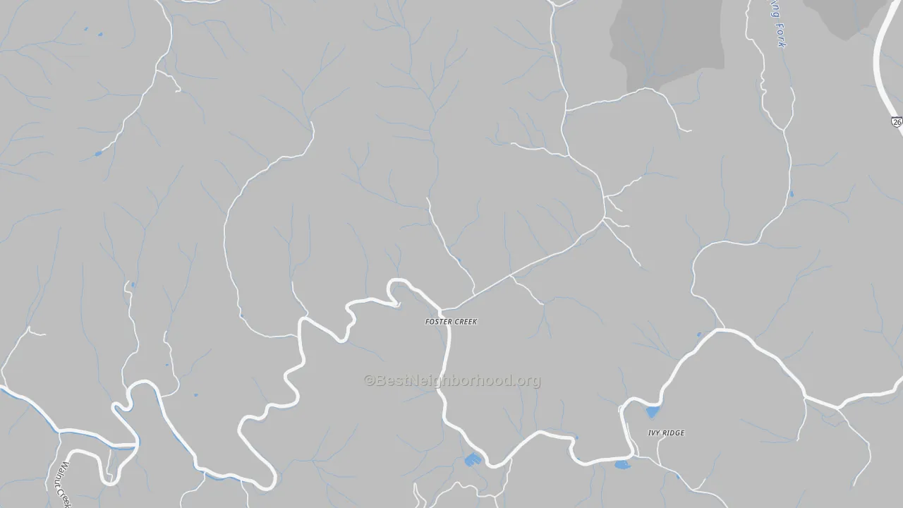 Transit Grade map of Foster Creek, NC