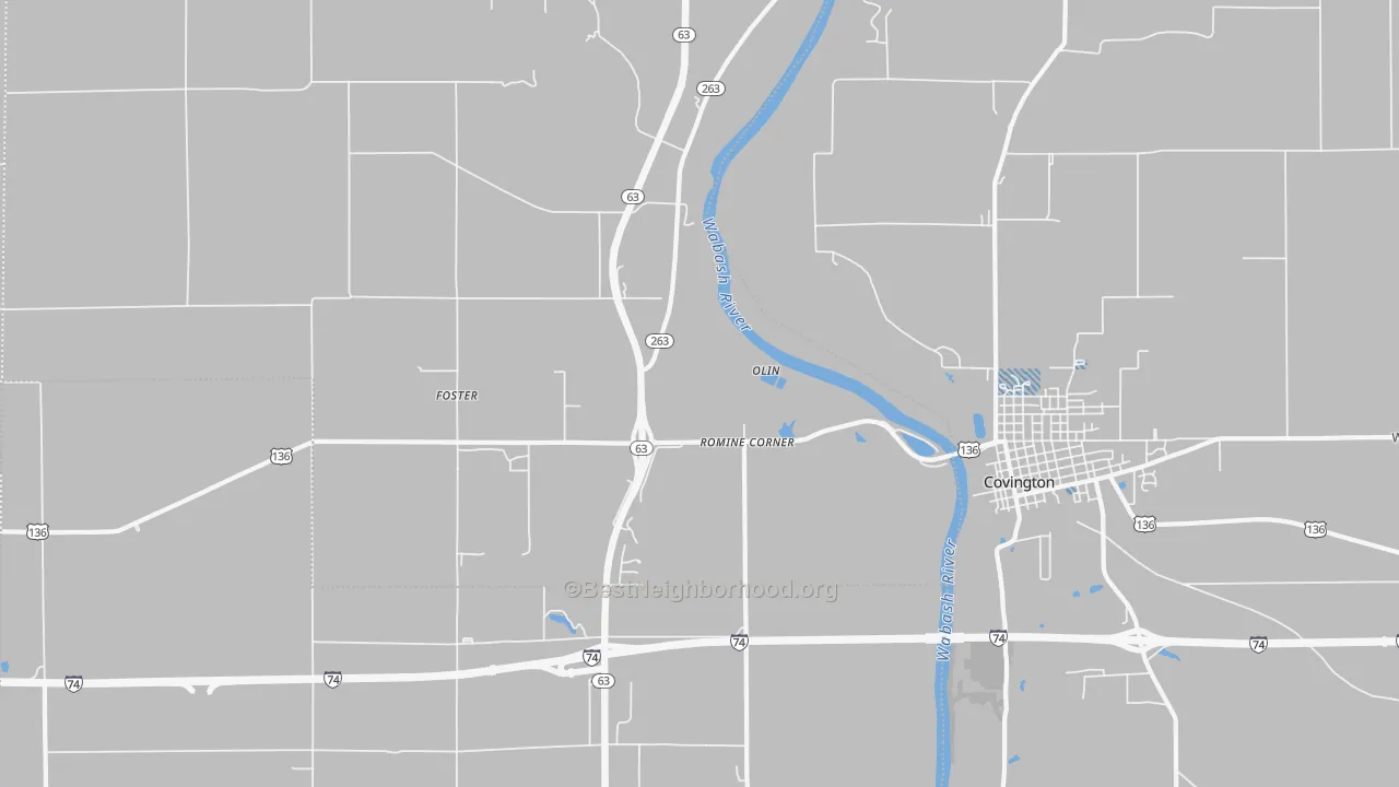 Transit Grade map of Foster, IN