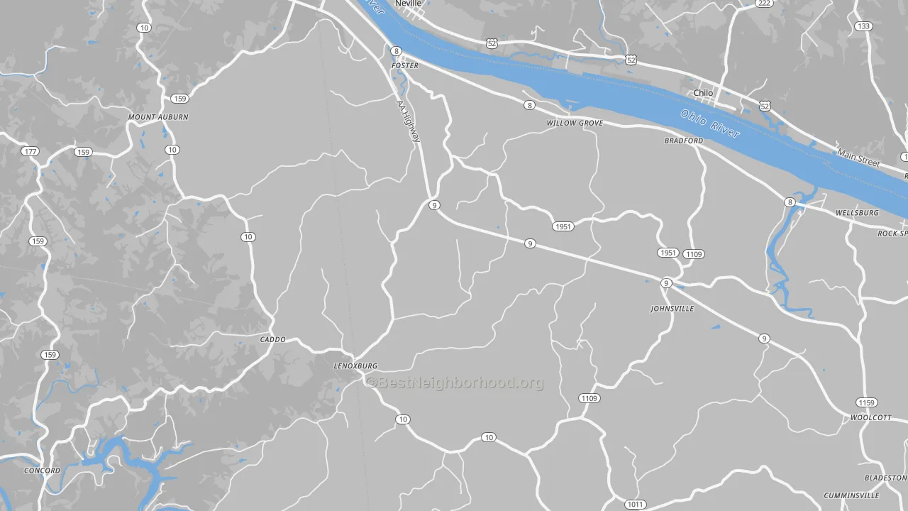 Transit Grade map of Foster, KY