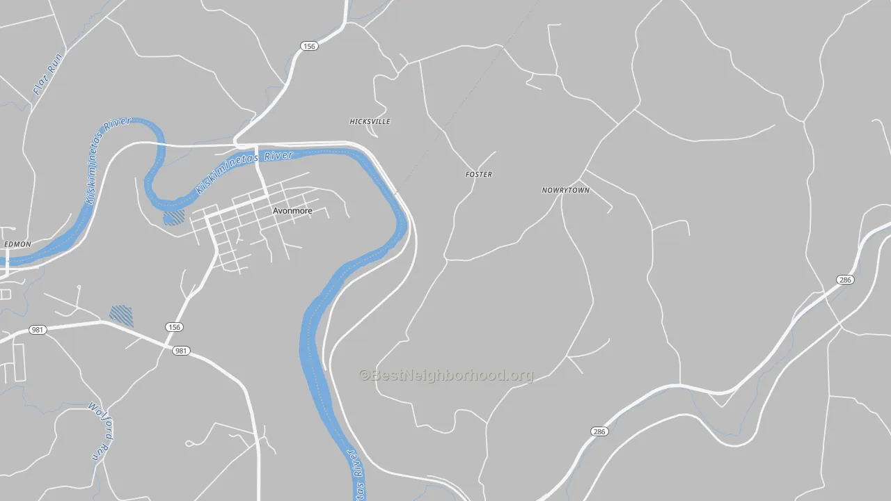 Transit Grade map of Foster, PA