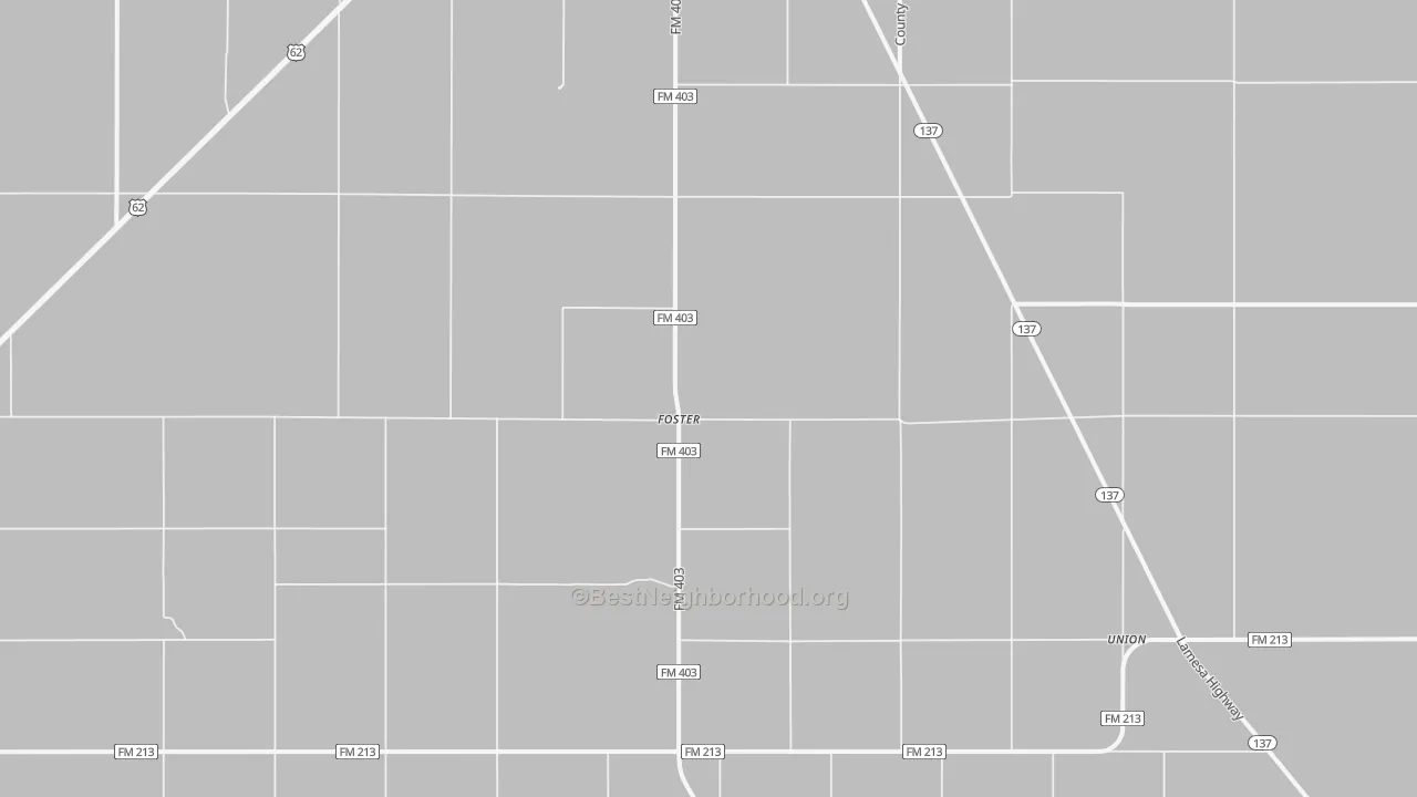 Transit Grade map of Foster, TX