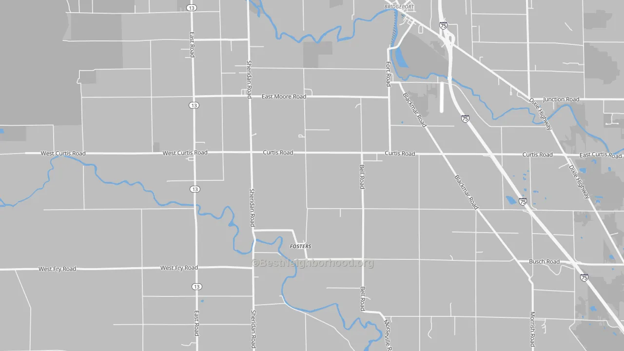 Transit Grade map of Fosters, MI