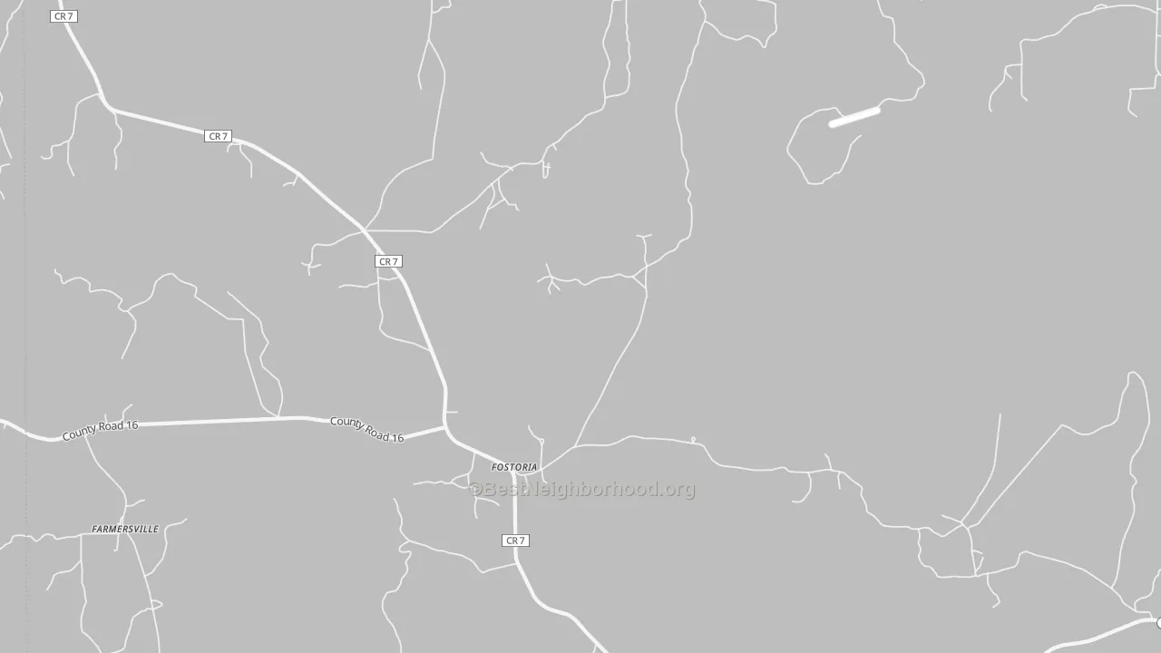 Transit Grade map of Fostoria, AL