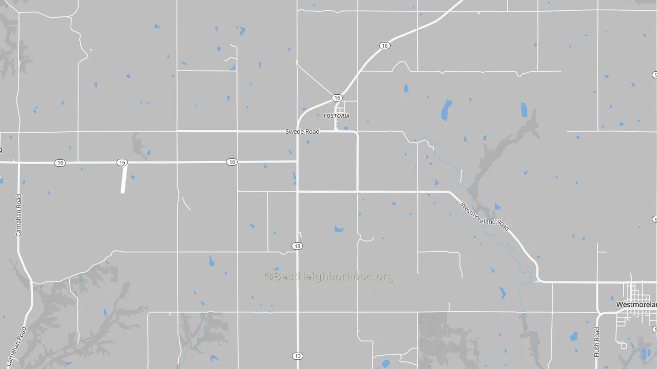 Transit Grade map of Fostoria, KS