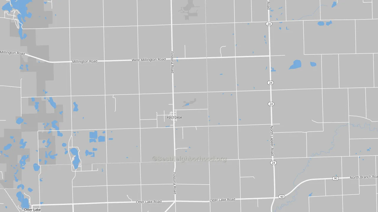 Transit Grade map of Fostoria, MI