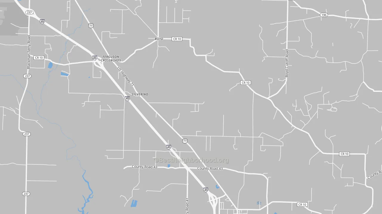 Transit Grade map of Fouke, AR