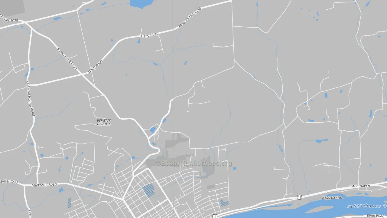 Transit Grade map of Foundryville, PA