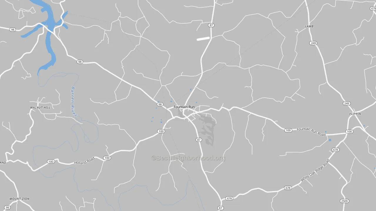 Transit Grade map of Fountain Run, KY