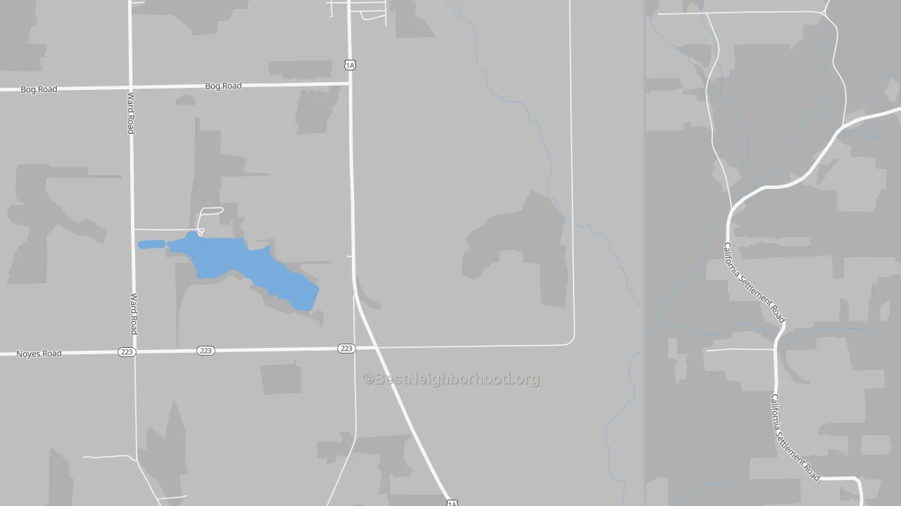 Transit Grade map of Four Corners, ME