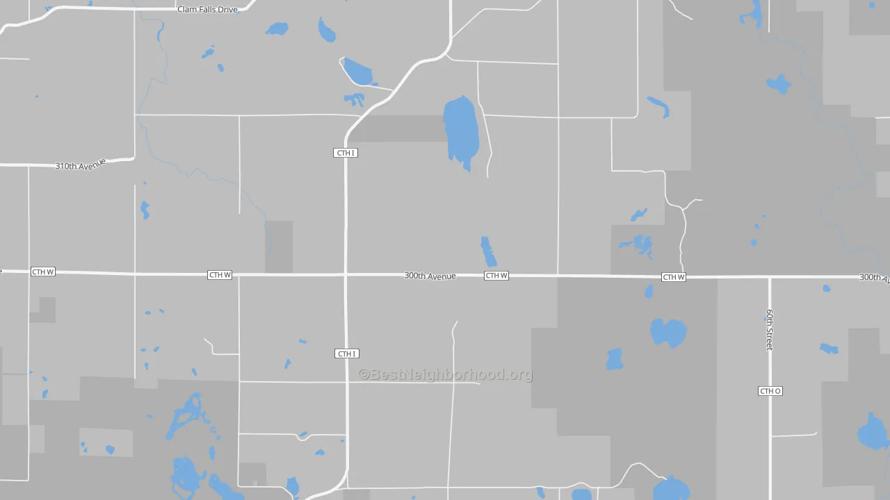 Transit Grade map of Four Corners, WI