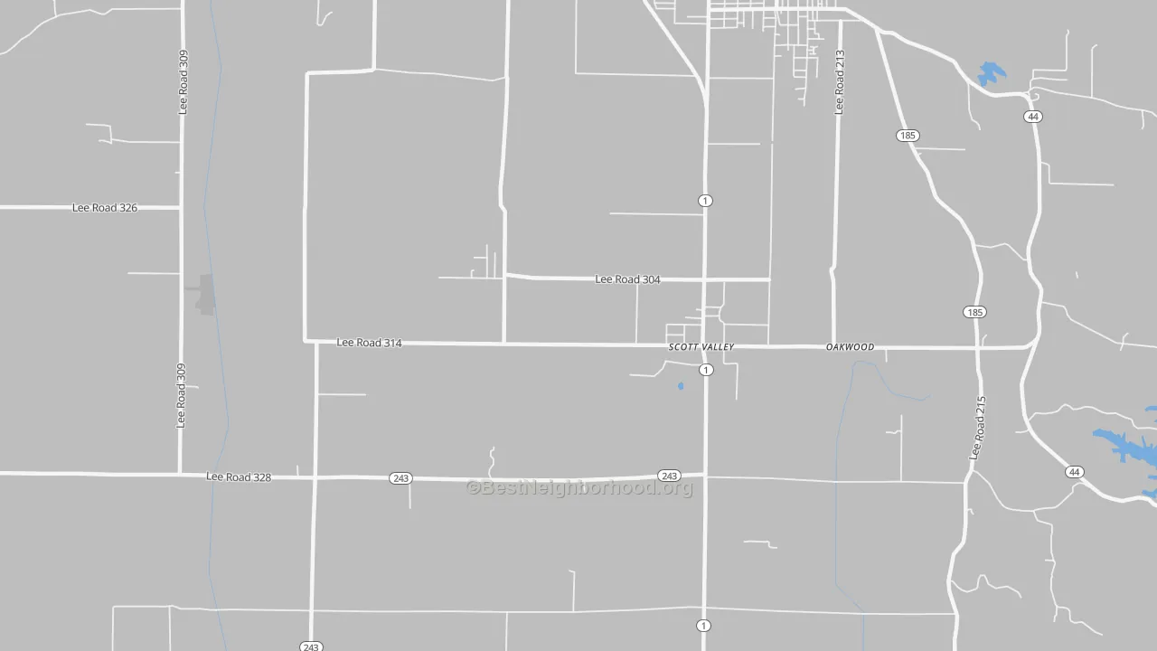 Transit Grade map of Four Forks, AR