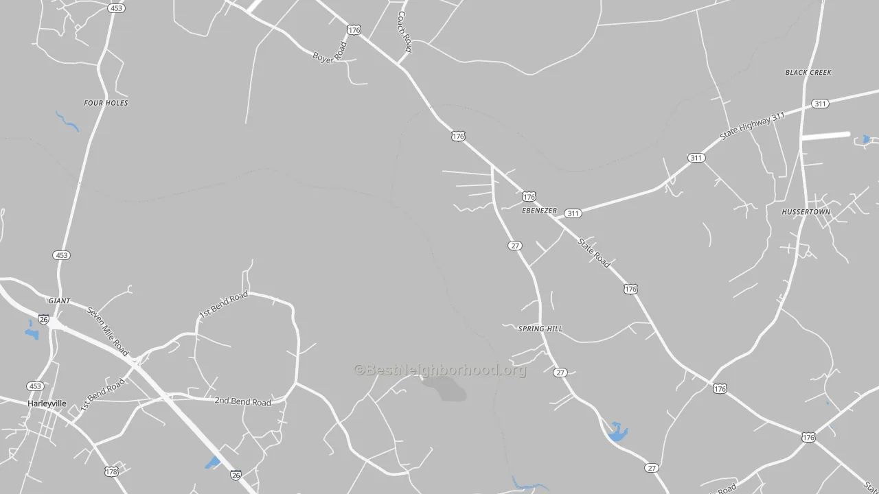 Transit Grade map of Four Holes, SC