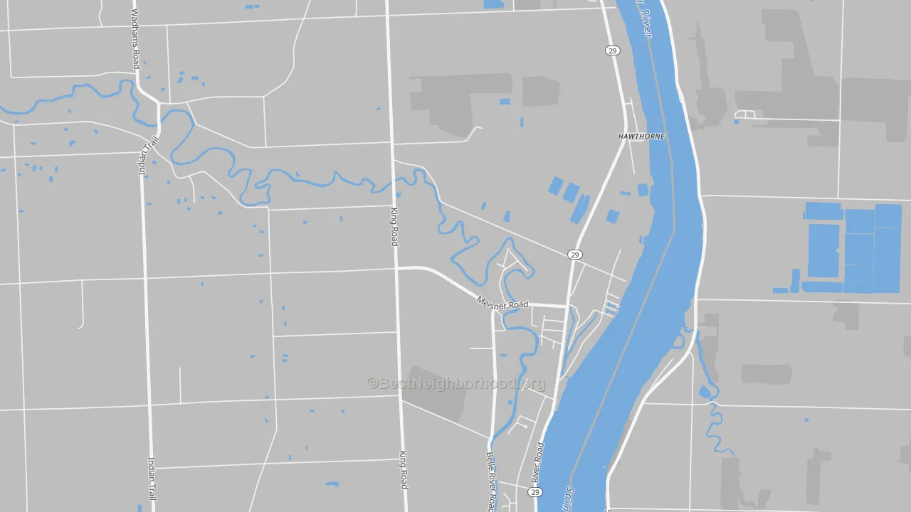 Transit Grade map of Four Towns, MI