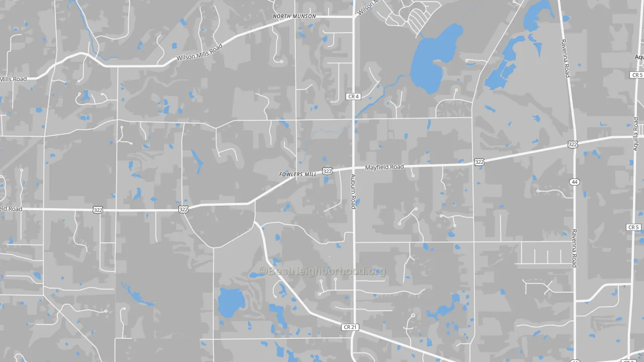 Transit Grade map of Fowlers Mill, OH