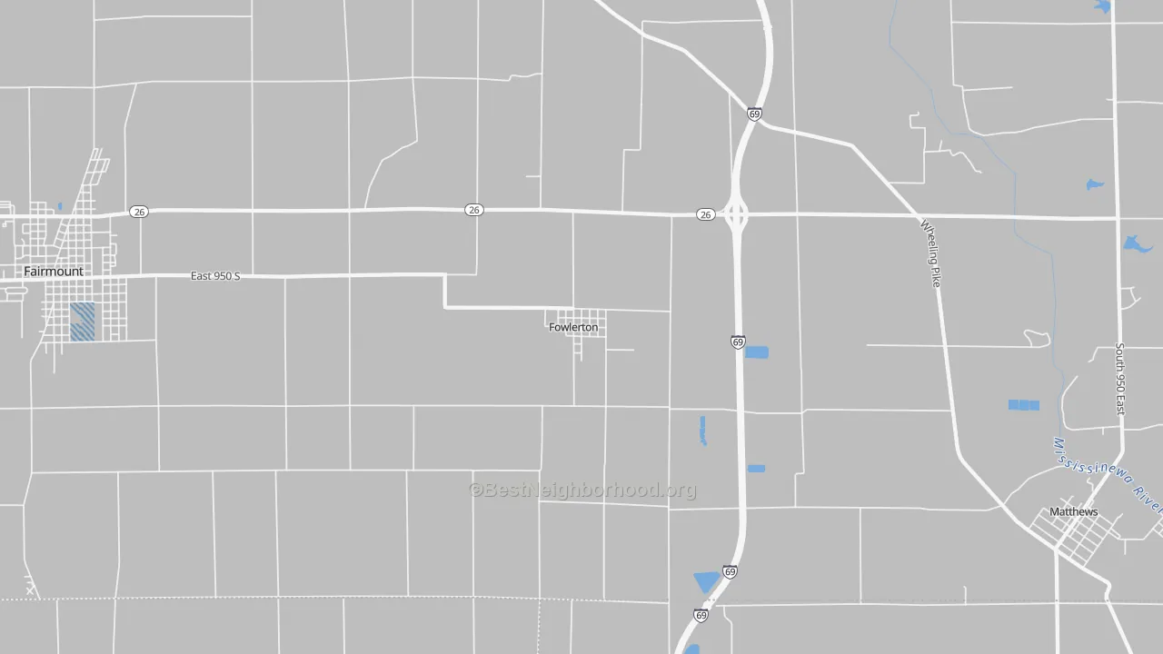 Transit Grade map of Fowlerton, IN