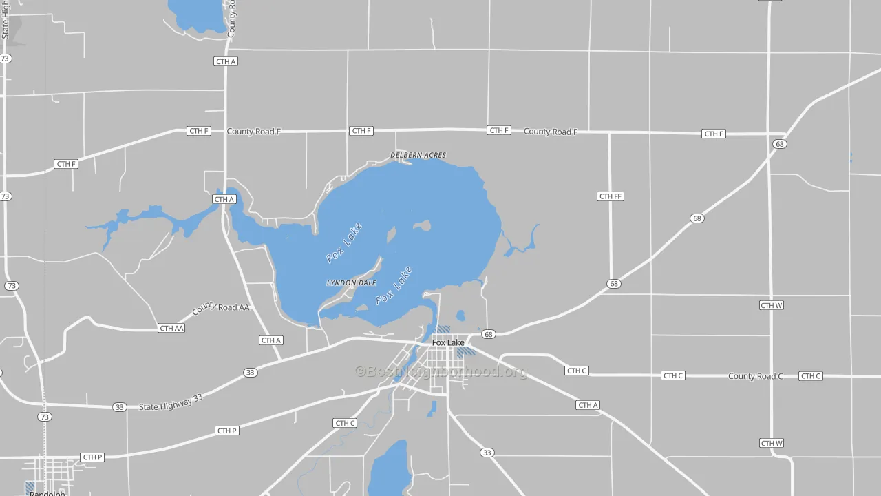 Transit Grade map of Fox Lake, WI