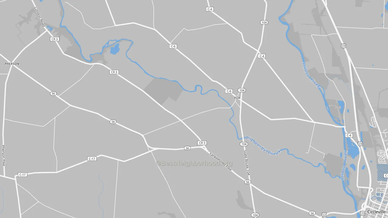 Transit Grade map of Fox, OH