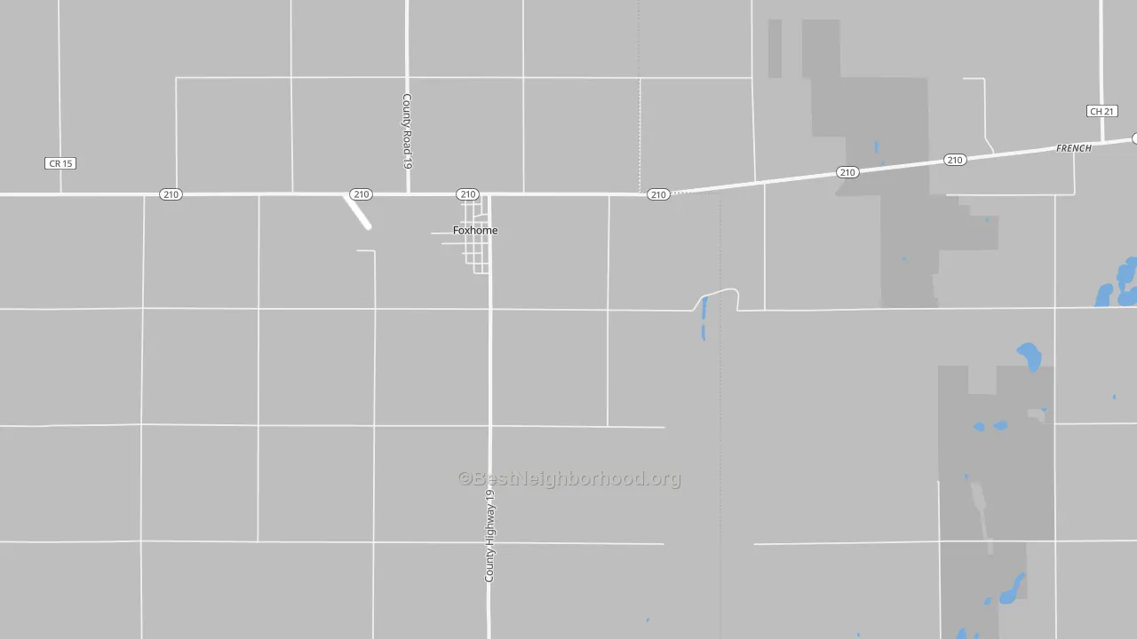 Transit Grade map of Foxhome, MN