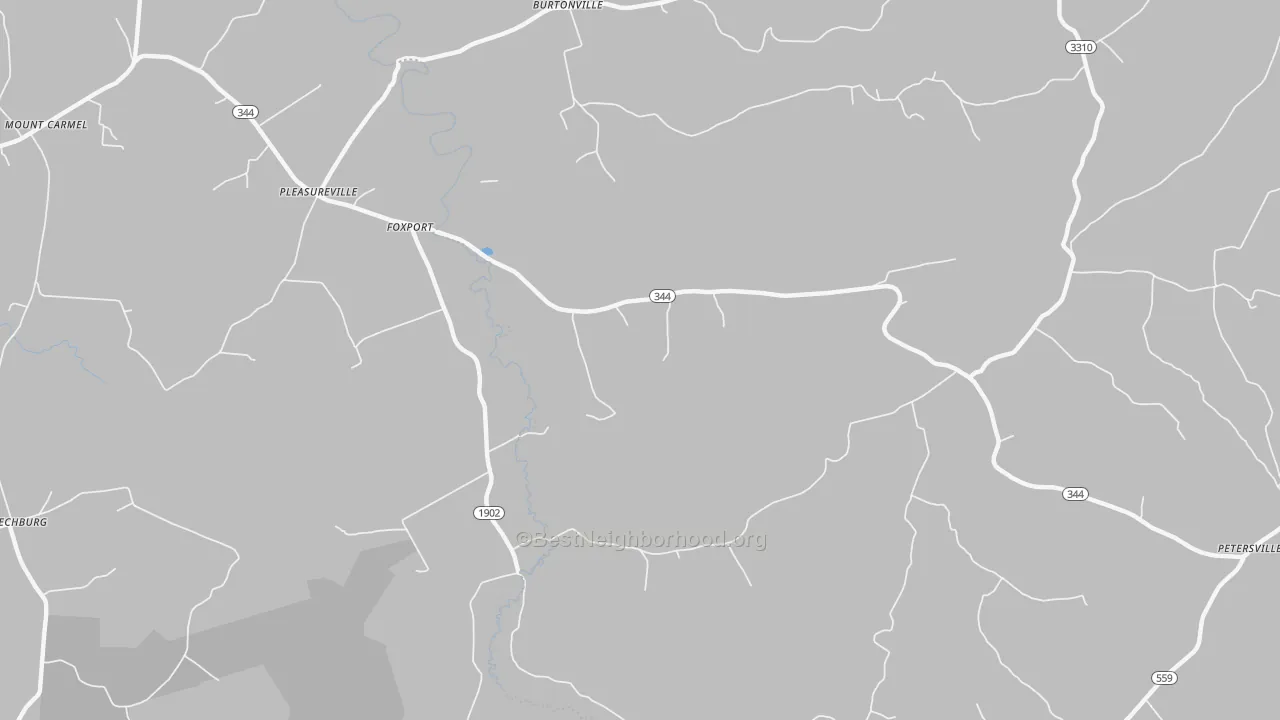 Transit Grade map of Foxport, KY