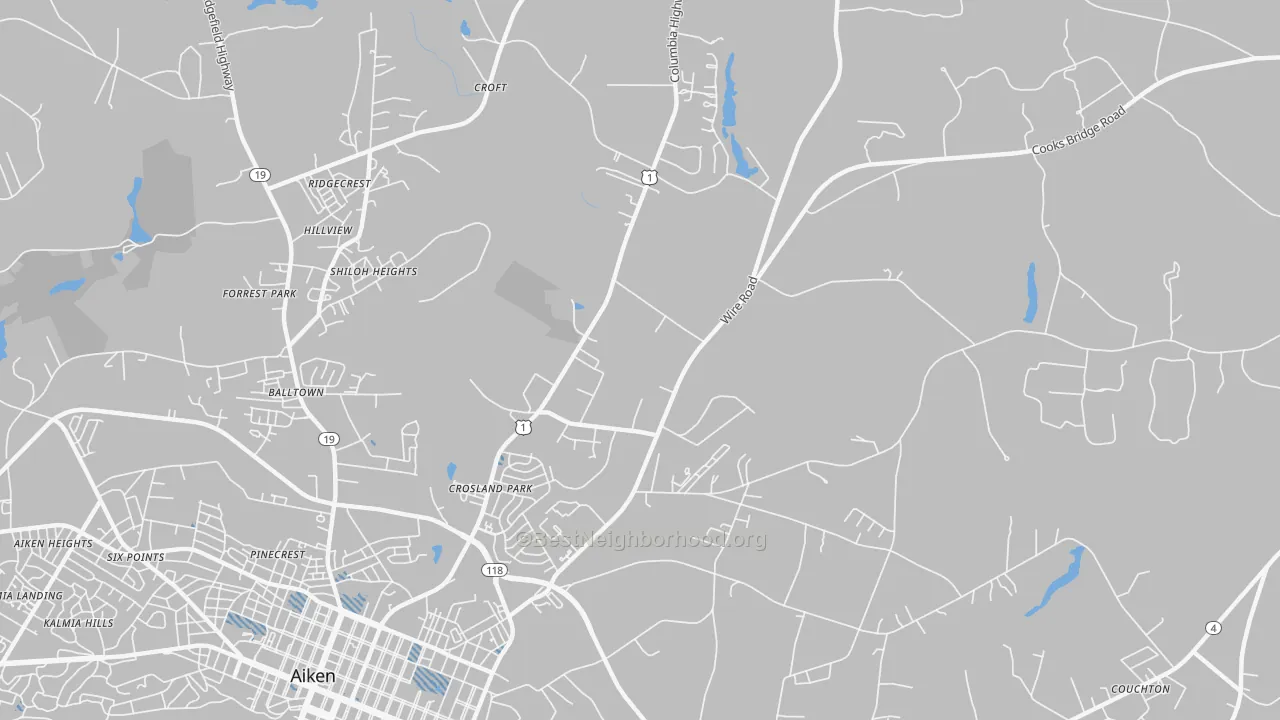 Transit Grade map of Foxtown, SC