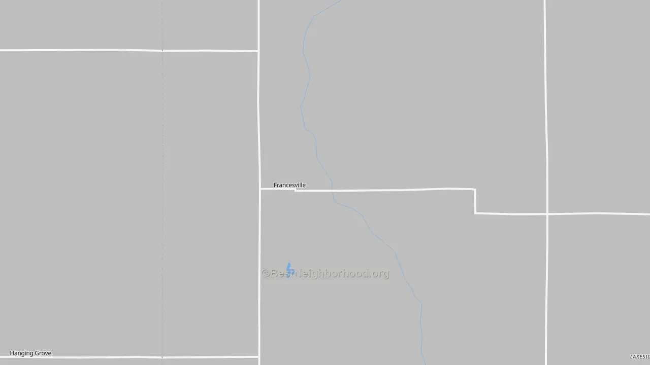 Transit Grade map of Francesville, IN