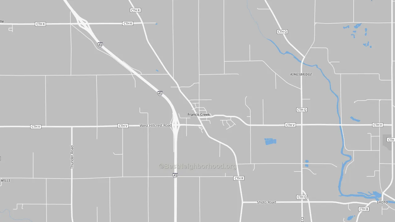 Transit Grade map of Francis Creek, WI