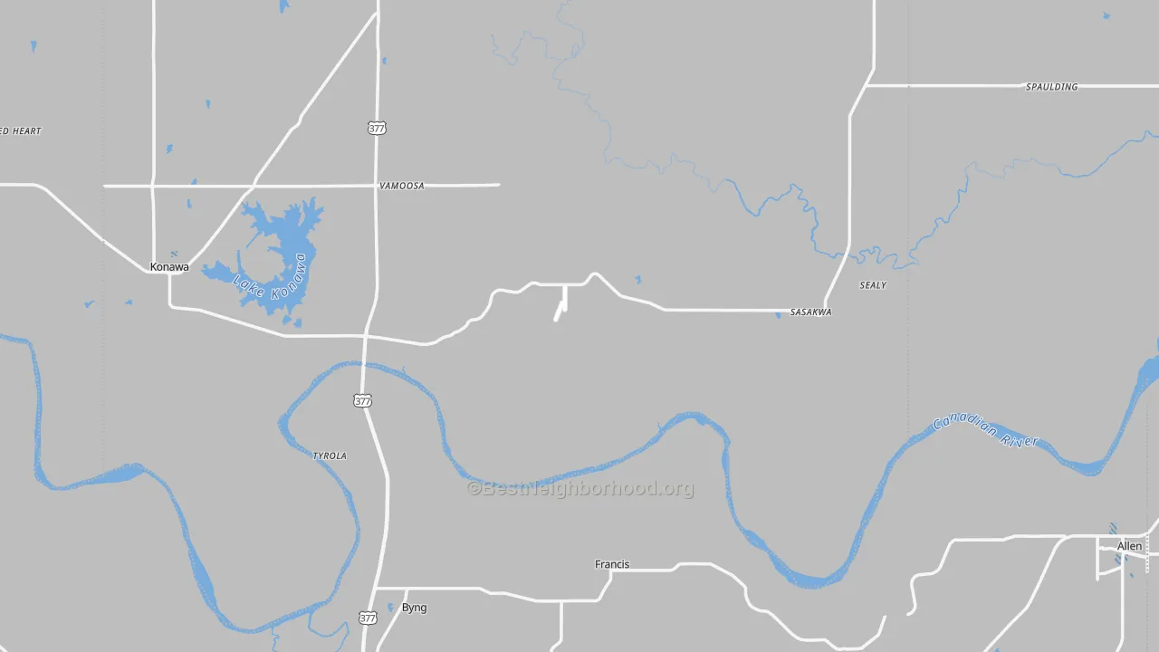 Transit Grade map of Francis, OK