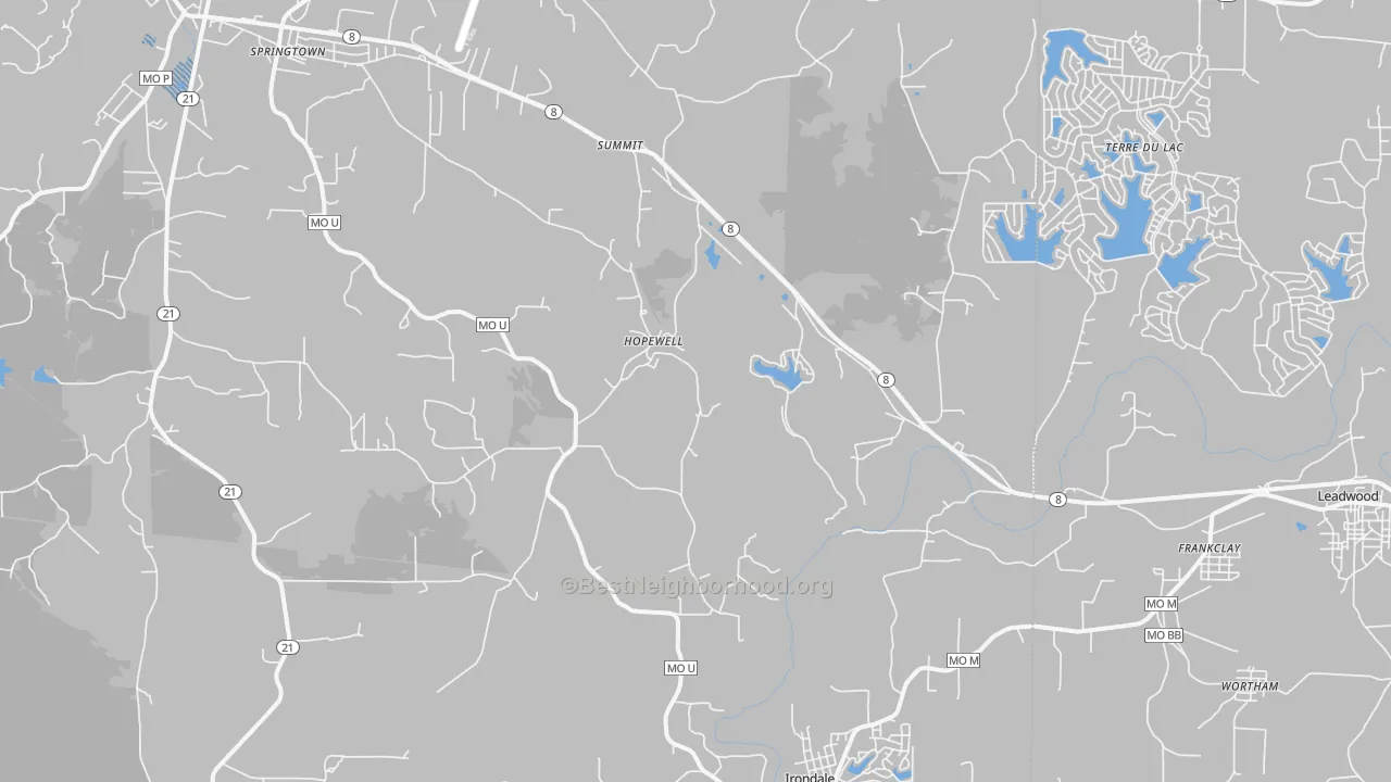 Transit Grade map of Frankclay, MO