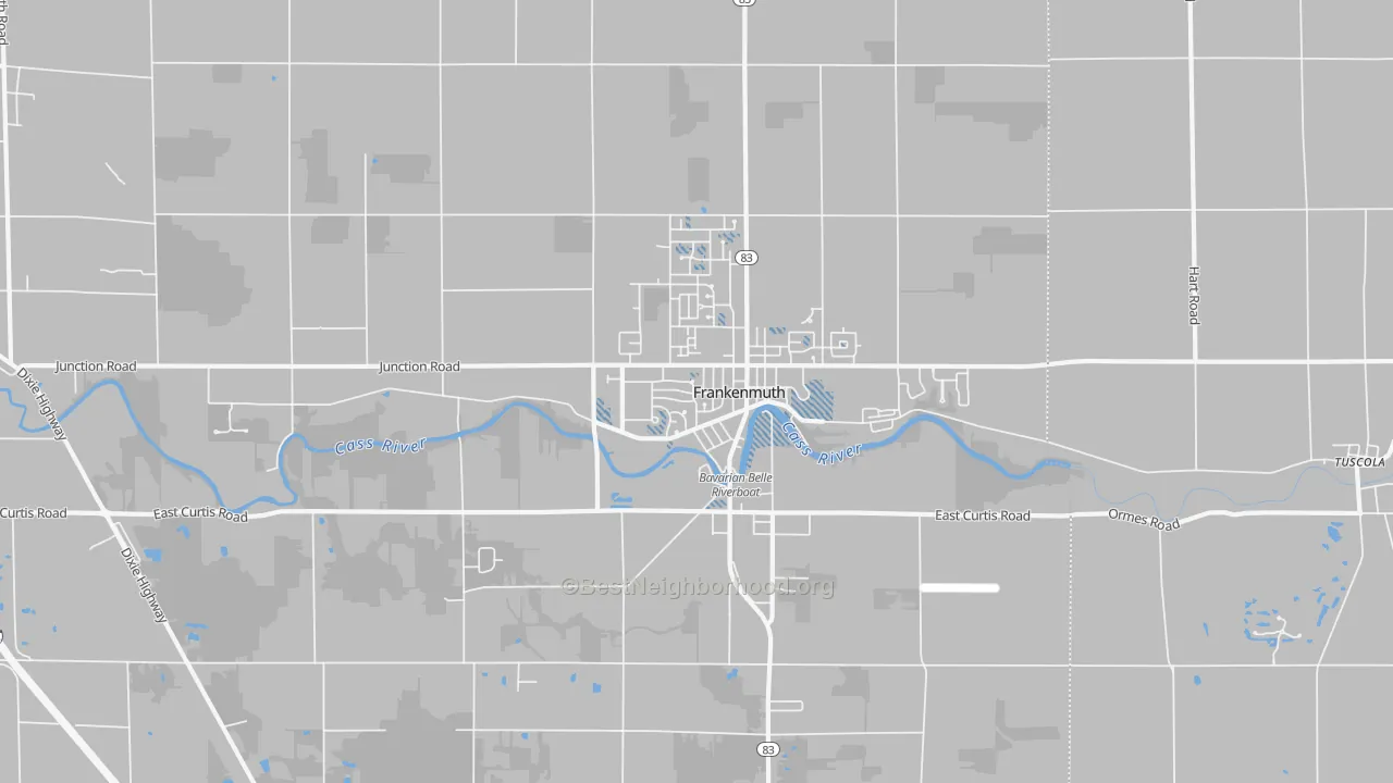Transit Grade map of Frankenmuth, MI