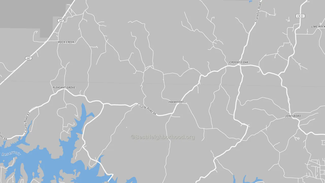 Transit Grade map of Frankfort, AL
