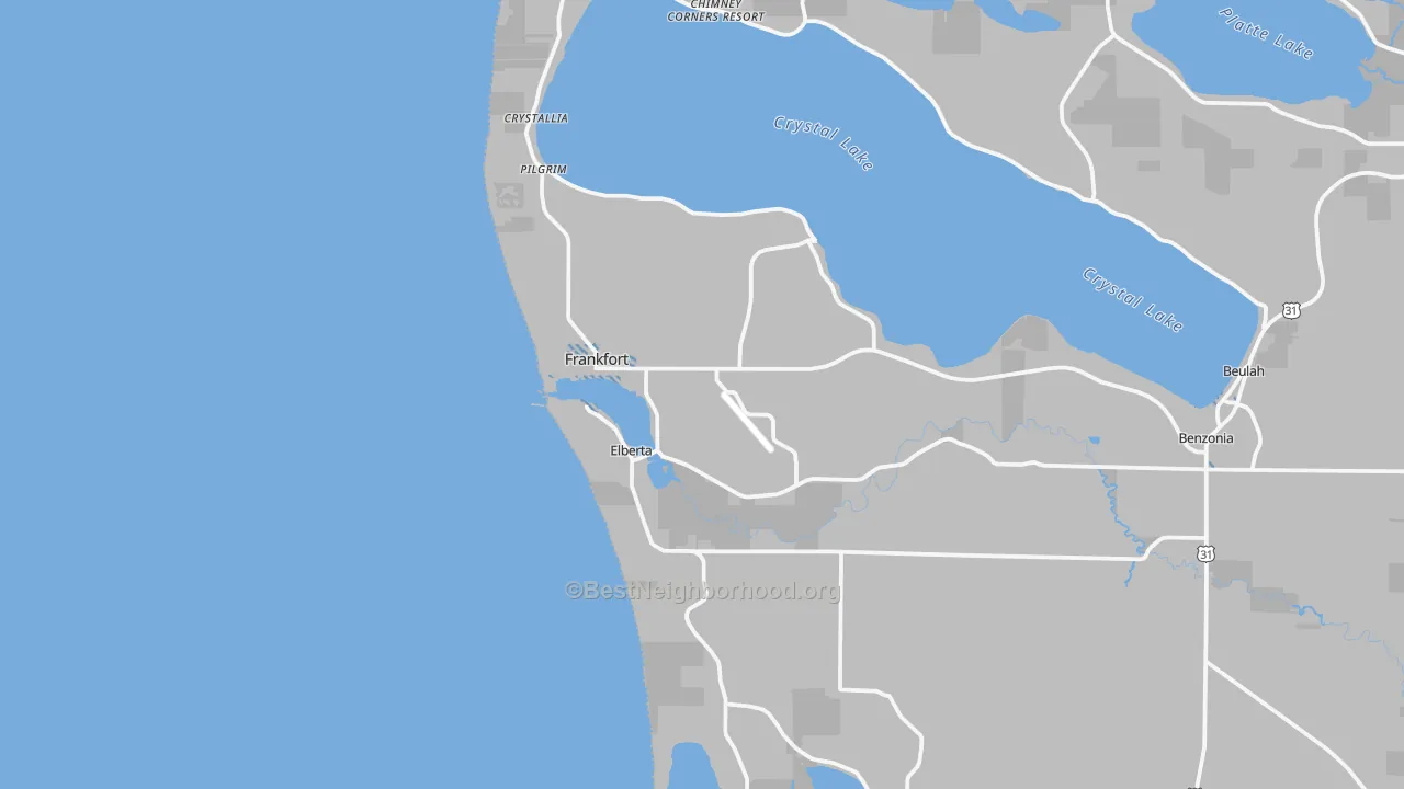 Transit Grade map of Frankfort, MI