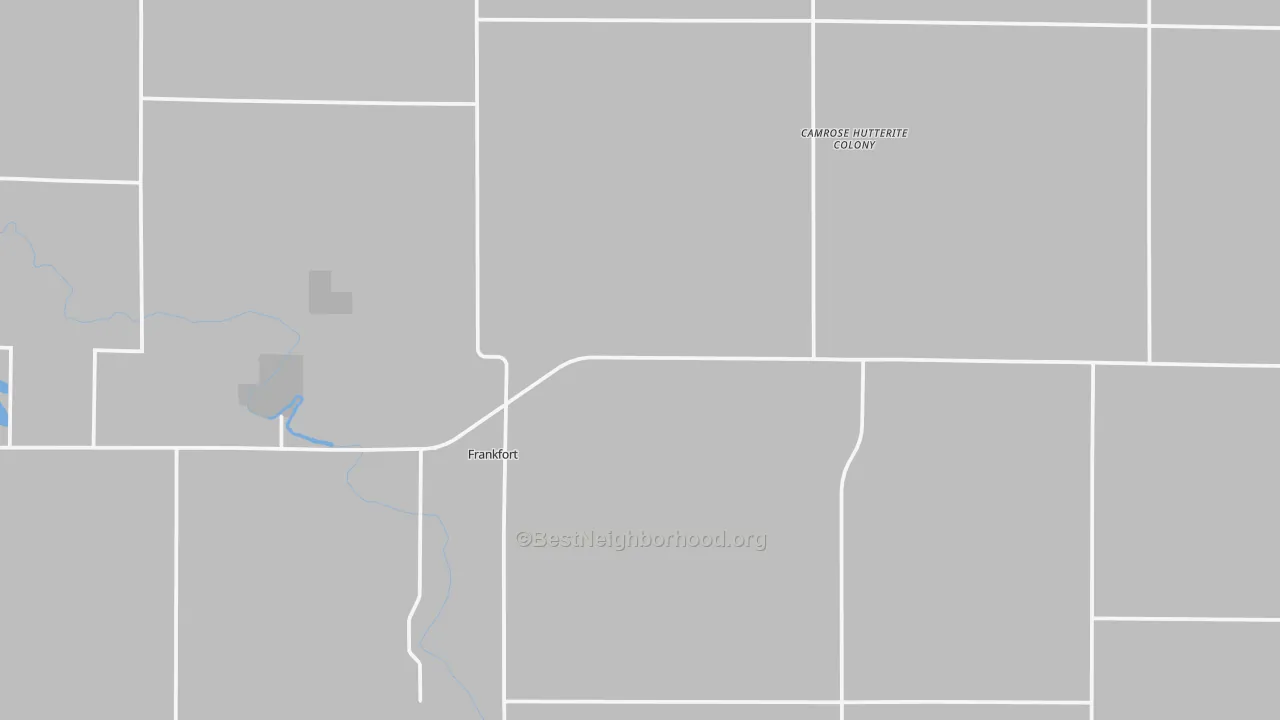 Transit Grade map of Frankfort, SD