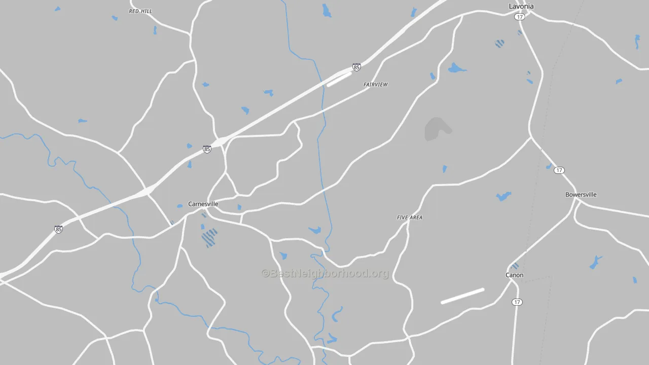 Transit Grade map of Franklin County, GA