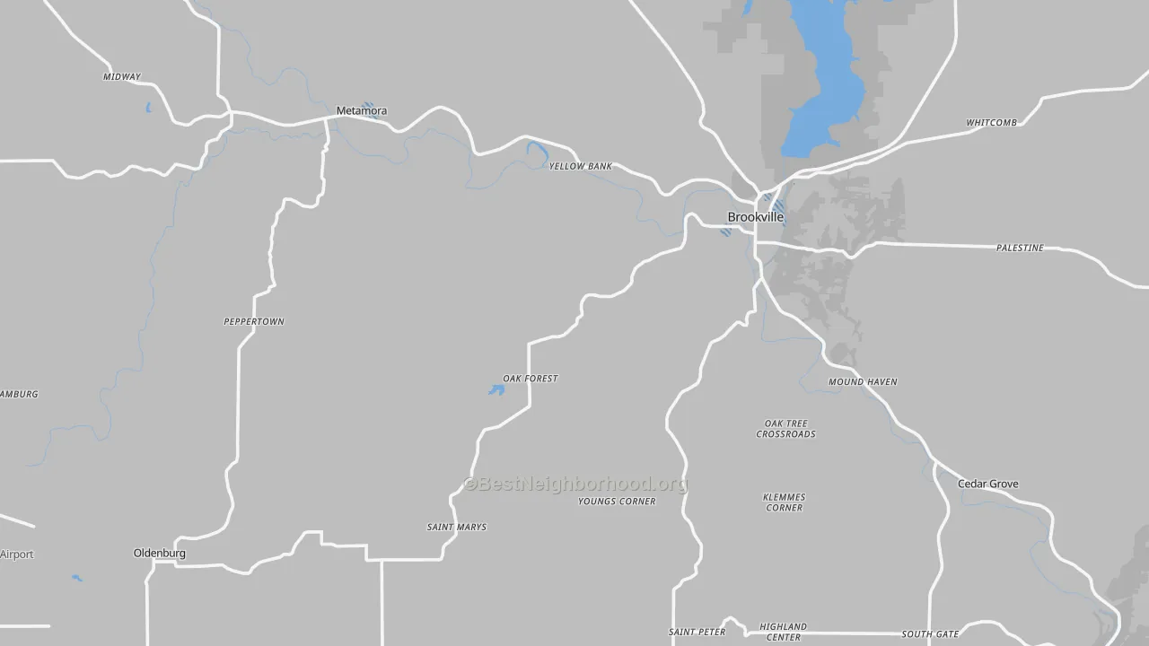 Transit Grade map of Franklin County, IN