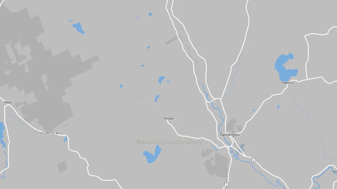 Transit Grade map of Franklin County, ME