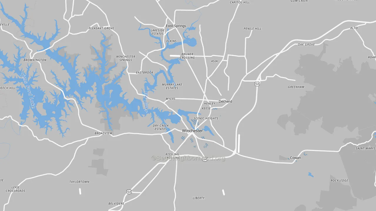 Transit Grade map of Franklin County, TN