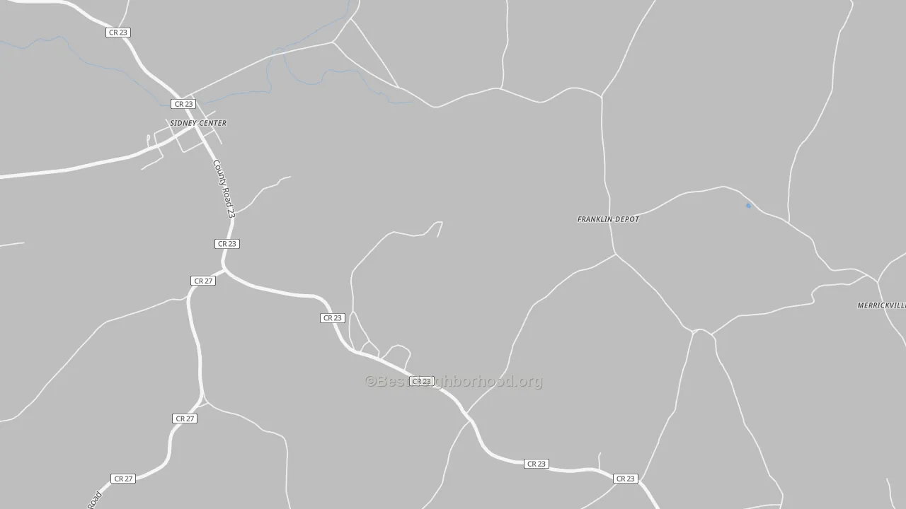 Transit Grade map of Franklin Depot, NY