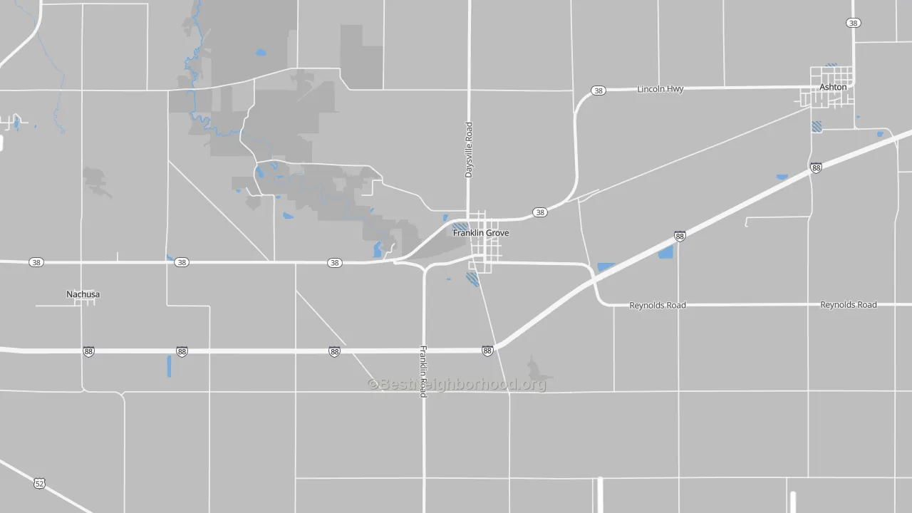 Transit Grade map of Franklin Grove, IL
