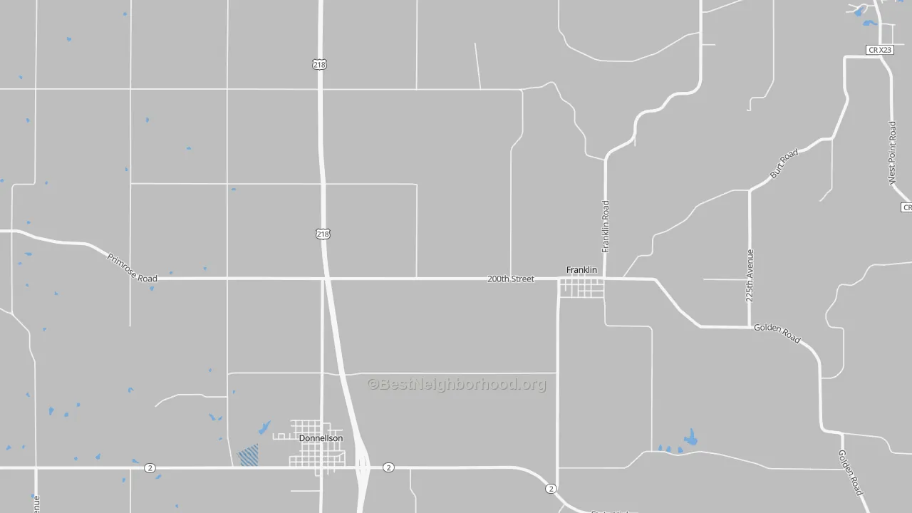 Transit Grade map of Franklin, IA