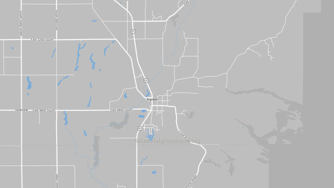 Transit Grade map of Franklin, ID