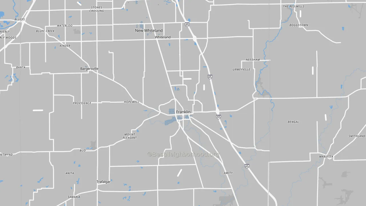 Transit Grade map of Franklin, IN