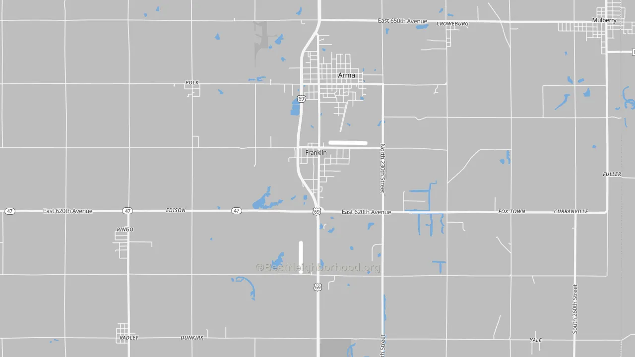 Transit Grade map of Franklin, KS