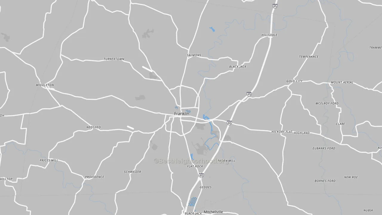 Transit Grade map of Franklin, KY