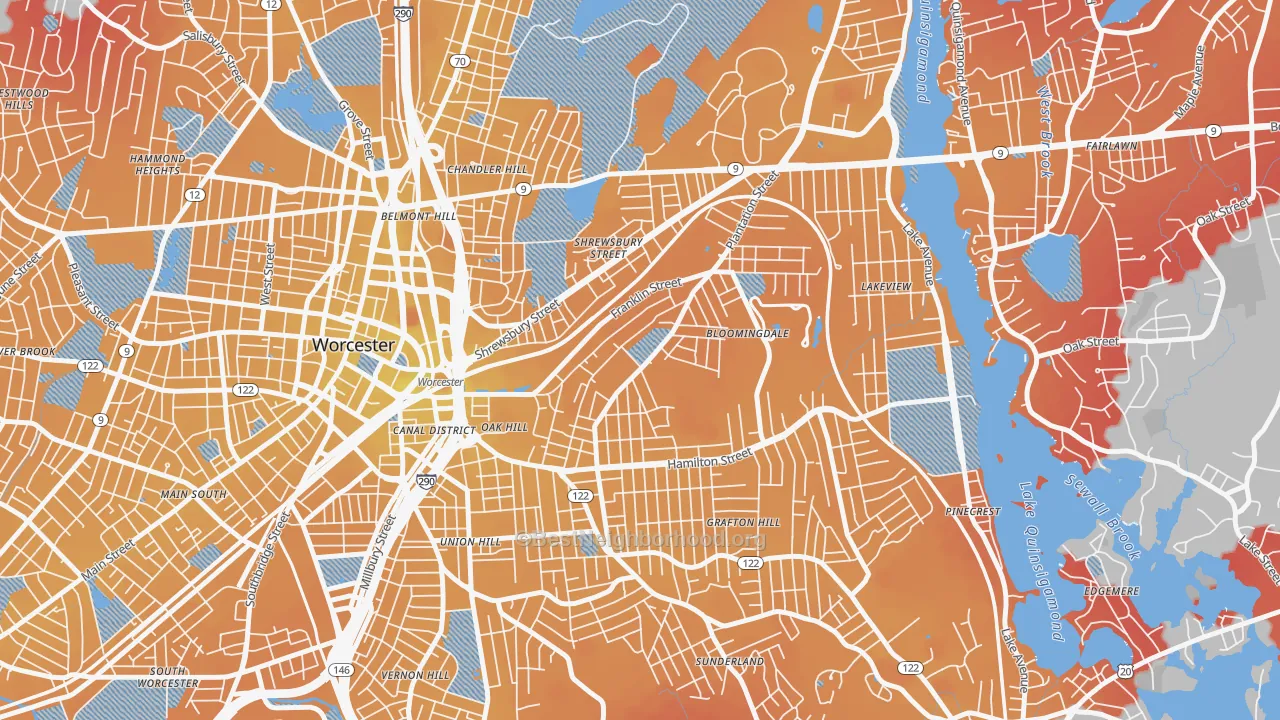 Transit Grade map of Franklin Plantation, Worcester, MA