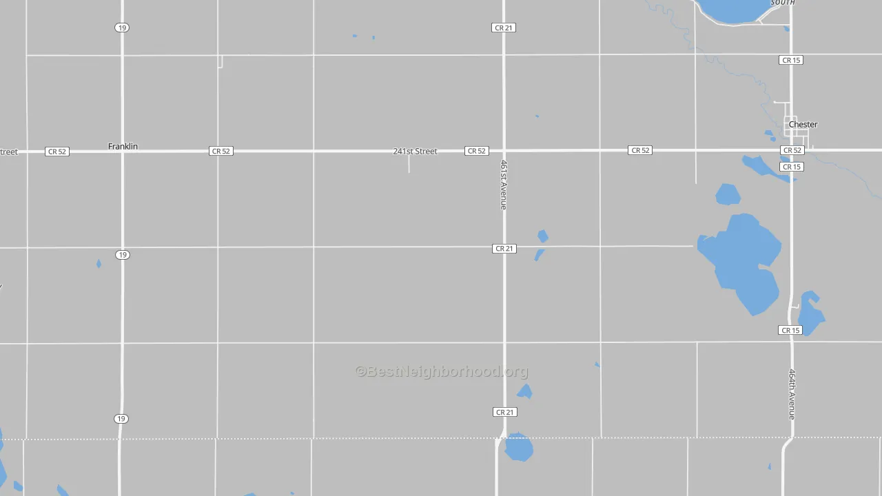 Transit Grade map of Franklin, SD