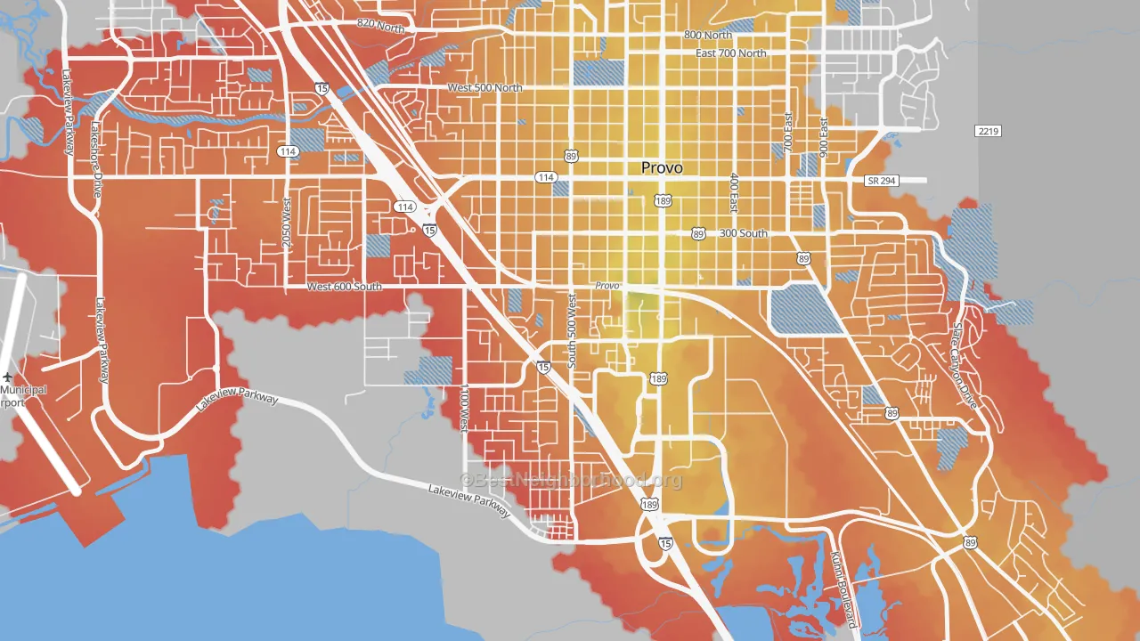 Transit Grade map of Franklin South, Provo, UT