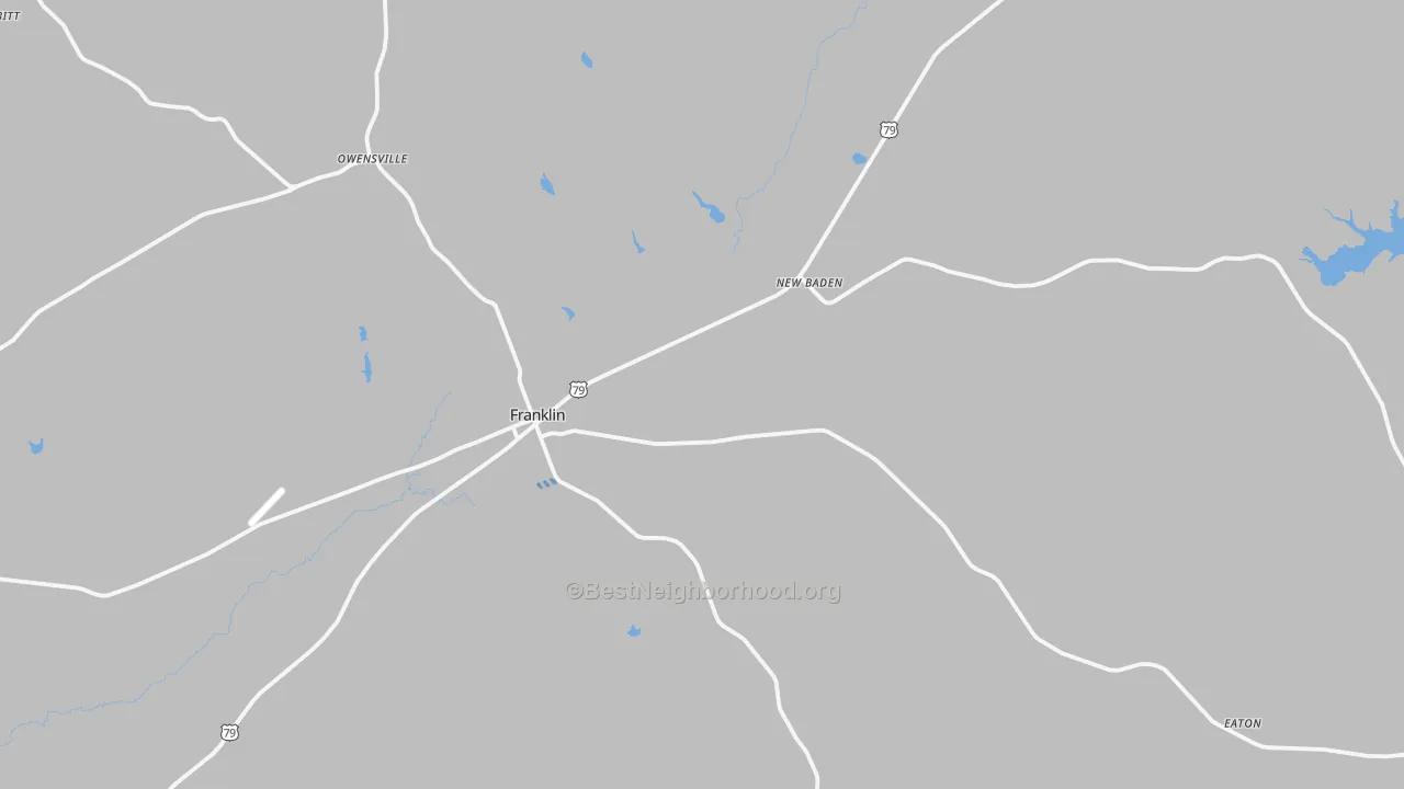 Transit Grade map of Franklin, TX