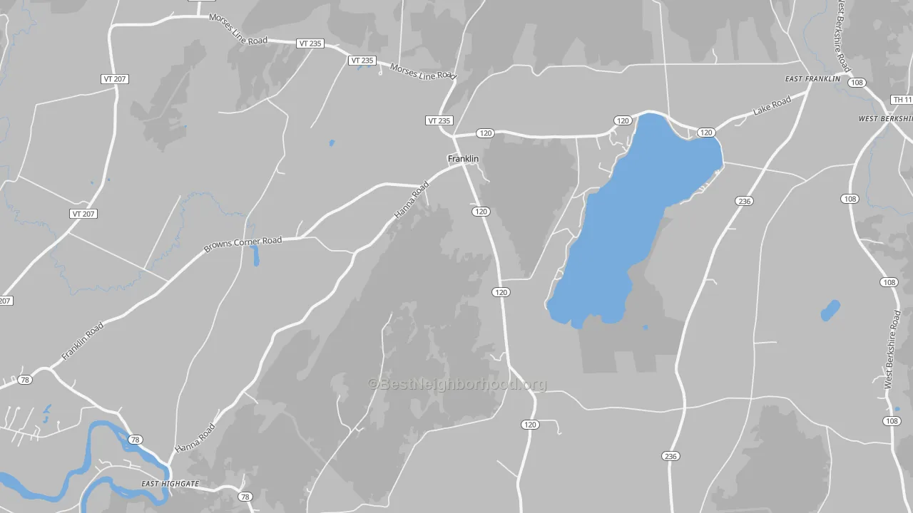 Transit Grade map of Franklin, VT