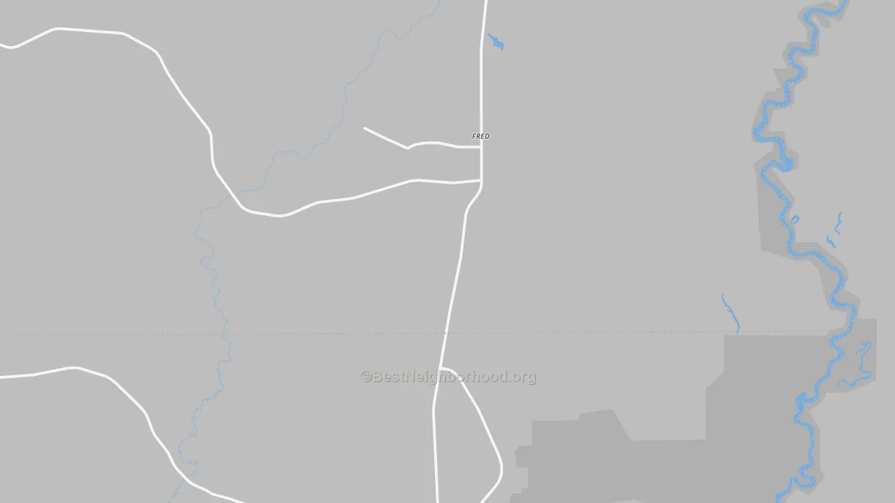 Transit Grade map of Fred, TX